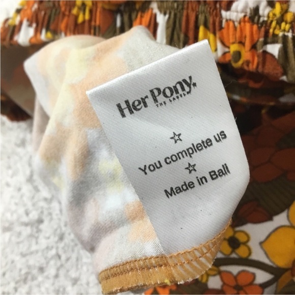 HER PONY MARGAUX Retro Look Festival Flare Pants US size 6 - Picture 11 of 15